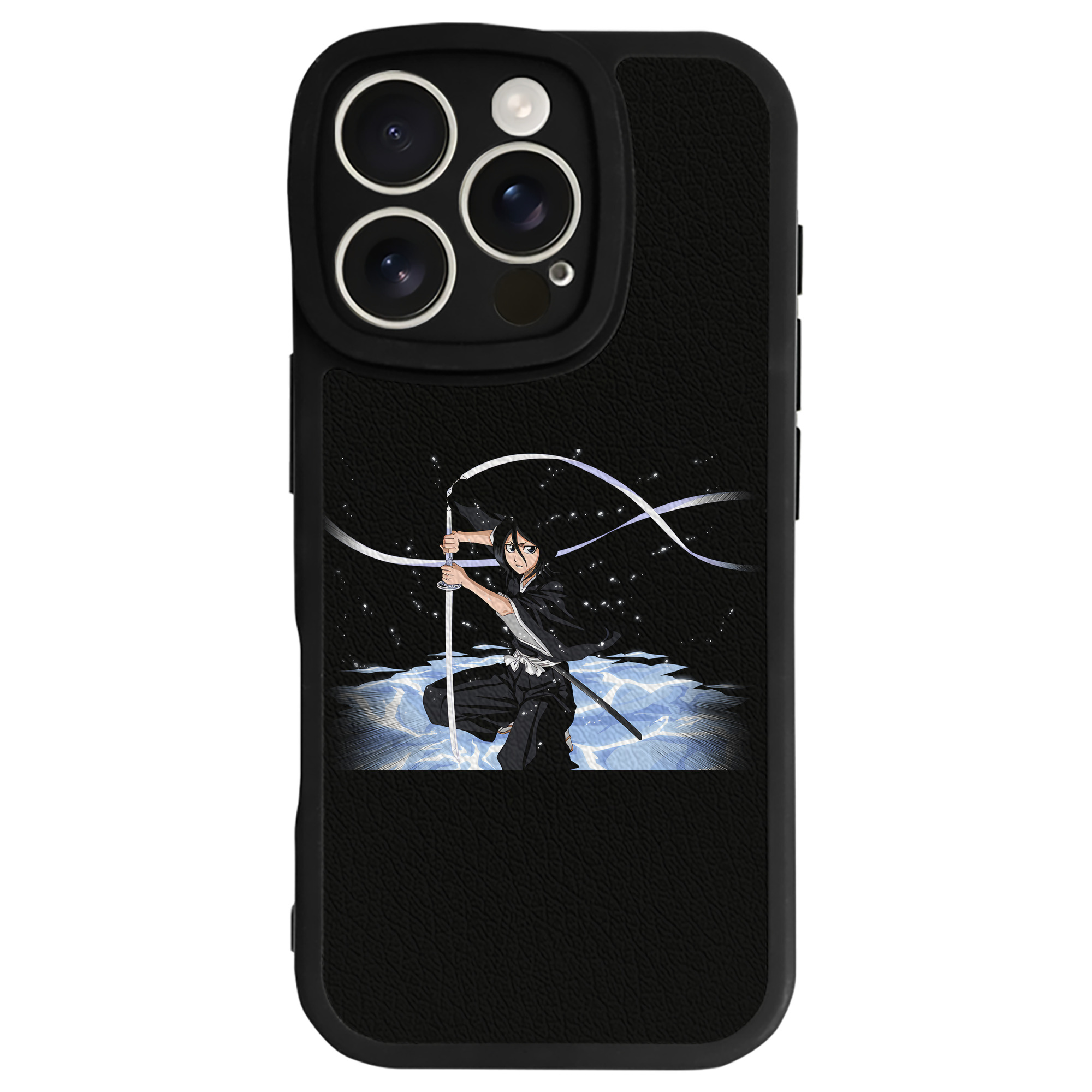 （画像用） ブリーチ 朽木ルキア BLEACH Kuchiki Rukia 【iPhone 16シリーズ対応】シリコンスマホケース（レザー調） 材質：シリコン